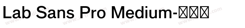 Lab Sans Pro Medium字体转换